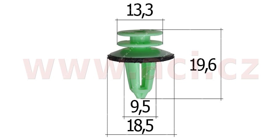 Obrázek produktu plastová příchytka (sada 10 ks) 55180T