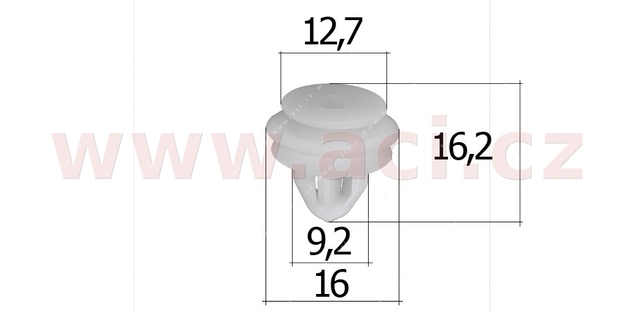 Obrázek produktu plastová příchytka (sada 5 ks) 57227T