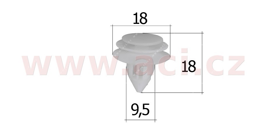 Obrázek produktu plastová příchytka (sada 5 ks) 57234T