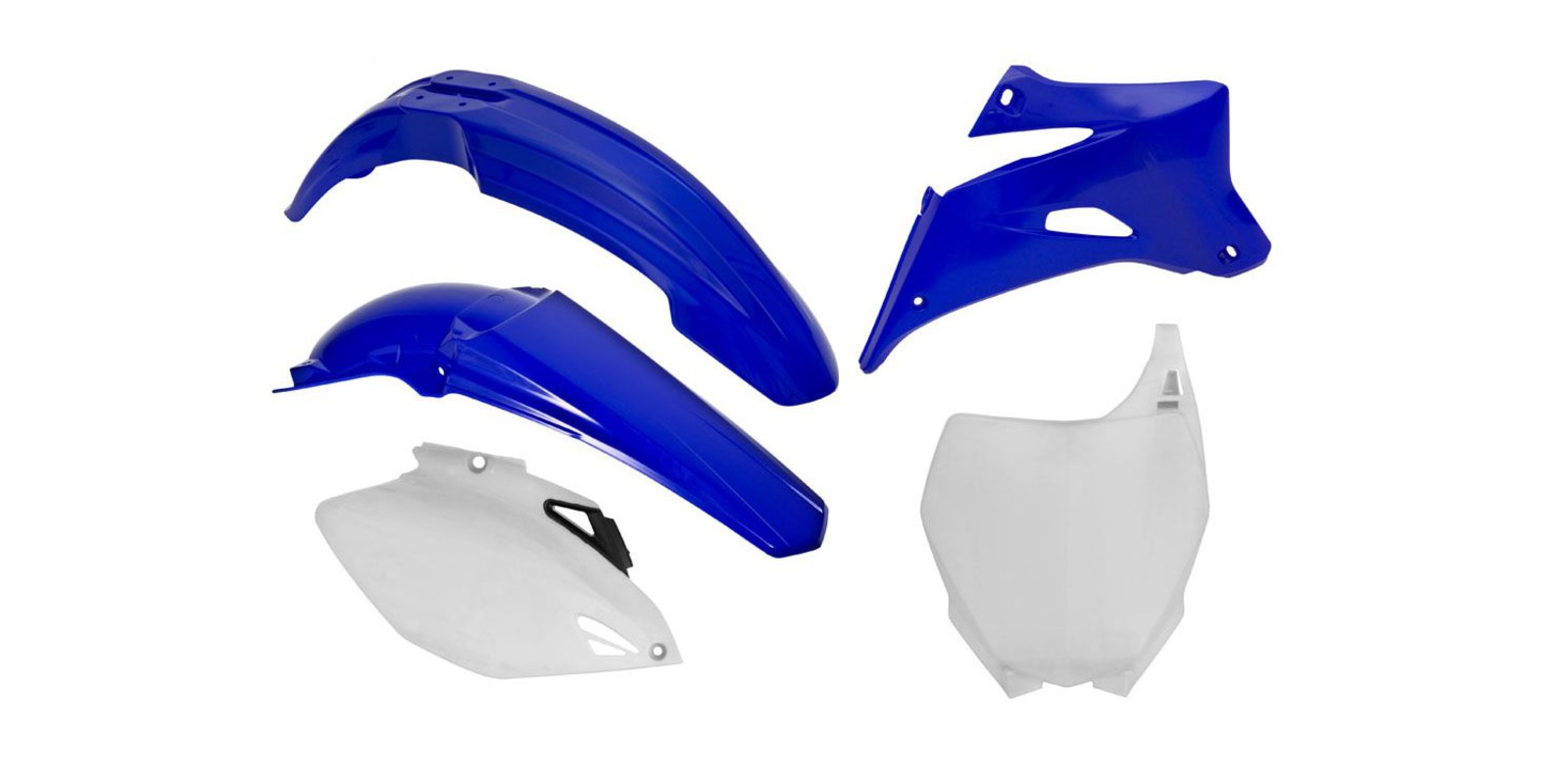 Obrázek produktu sada plastů Yamaha, RTECH (modro-bílá, 5 dílů)