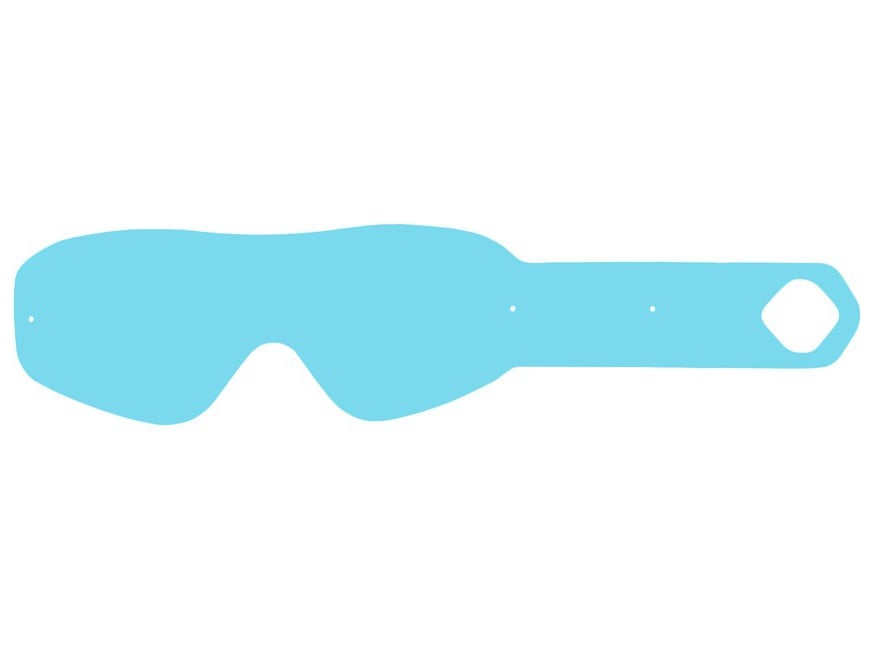 Obrázek produktu strhávací slídy plexi pro brýle FM RACING řady MUDDY TRACK, Q-TECH (10 vrstev v balení, čiré) FM 10ks
