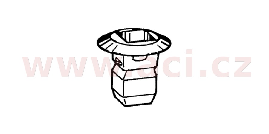 Obrázek produktu plastová příchytka s vnitřním závitem (sada 10 ks) N90833801