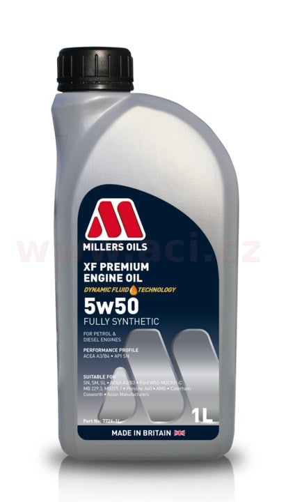 Obrázek produktu MILLERS OILS XF PREMIUM 5w50, plně syntetický, 1 l  77261