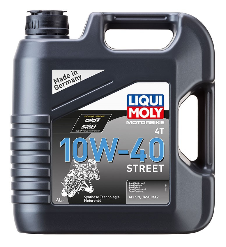 Obrázek produktu LIQUI MOLY Motorbike 4T 10W40 Street, polosyntetický motorový olej 4 l 1243
