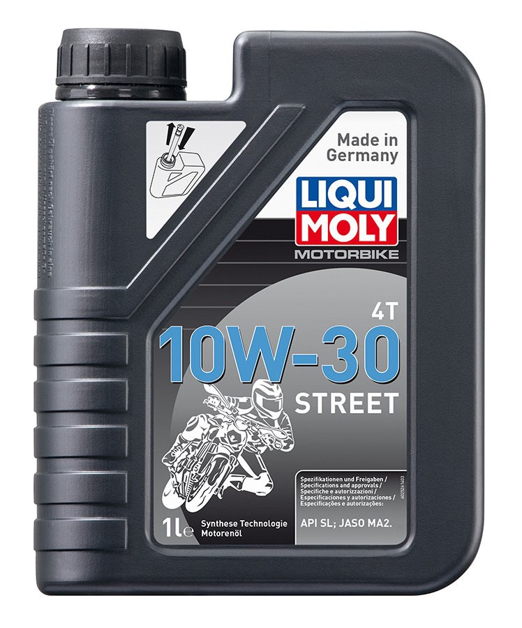 Obrázek produktu LIQUI MOLY Motorbike 4T 10W30 Street -polosyntetický motorový olej 1 l 2526