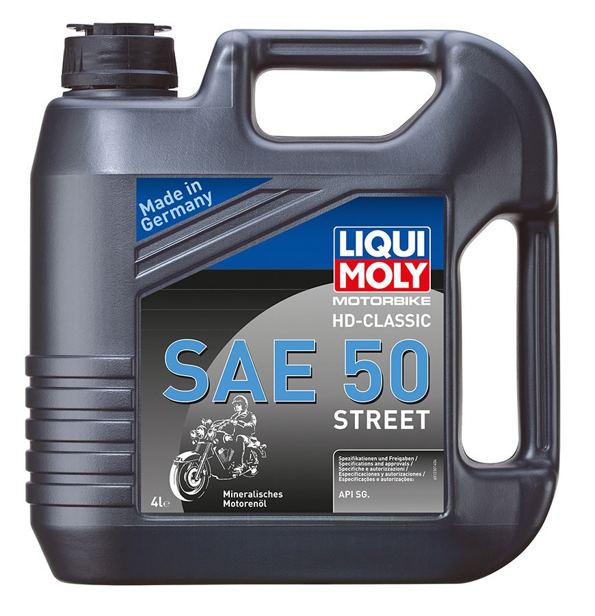 Obrázek produktu LIQUI MOLY Motorbike HD-Classic SAE 50 Street, minerální motorový olej 4 l 1230