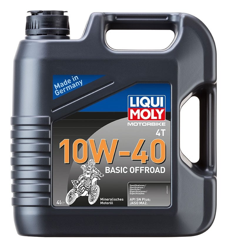 Obrázek produktu LIQUI MOLY Motorbike 4T 10W40 Basic Offroad, minerální motorový olej olej 4 l 3062