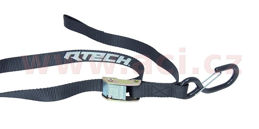 Obrázek produktu upínací popruhy s rychloupínací spojkou (šířka 25 mm / délka 2 m / nosnost 450 kg), RTECH (1 pár, černý) R-CINGHIANR25