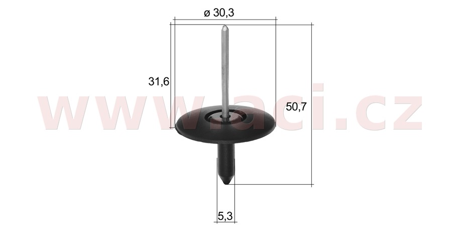 Obrázek produktu plastový nýtek (sada 10 ks) 55219T