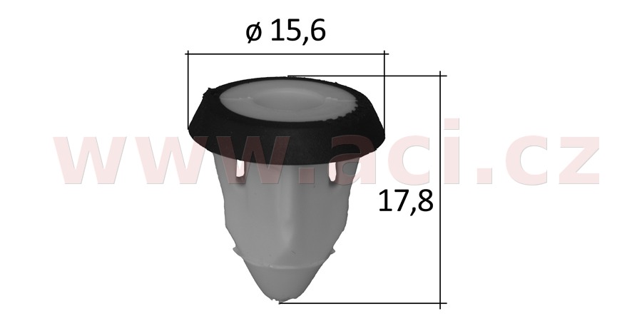 Obrázek produktu plastová příchytka s vnitřním závitem (sada 10 ks) 57207Z