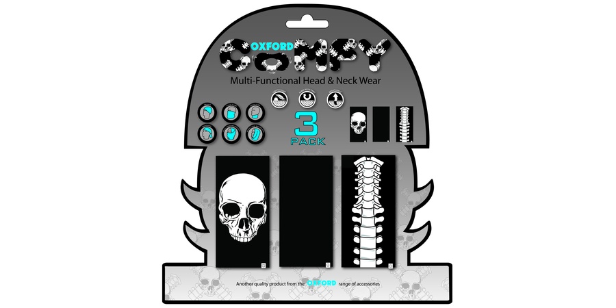 Obrázek produktu OXFORD Comfy Neck Wear Skeleton 3-pack NW105