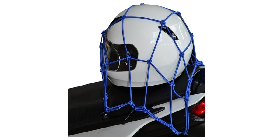 Obrázek produktu pružná zavazadlová síť pro motocykly, OXFORD (30 x 30 cm, modrá) OX665
