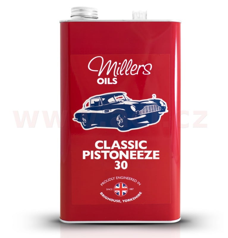 Obrázek produktu MILLERS OILS Pistoneeze P30, jednorozsahový motorový olej s malou příměsí čistidel a rozpouštědel 5 l 79085