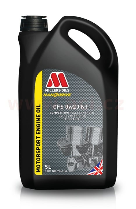 Obrázek produktu MILLERS OILS CFS 0W20 NT, plně syntetický, triesterová technologie (Nanodrive) 5 l 76785