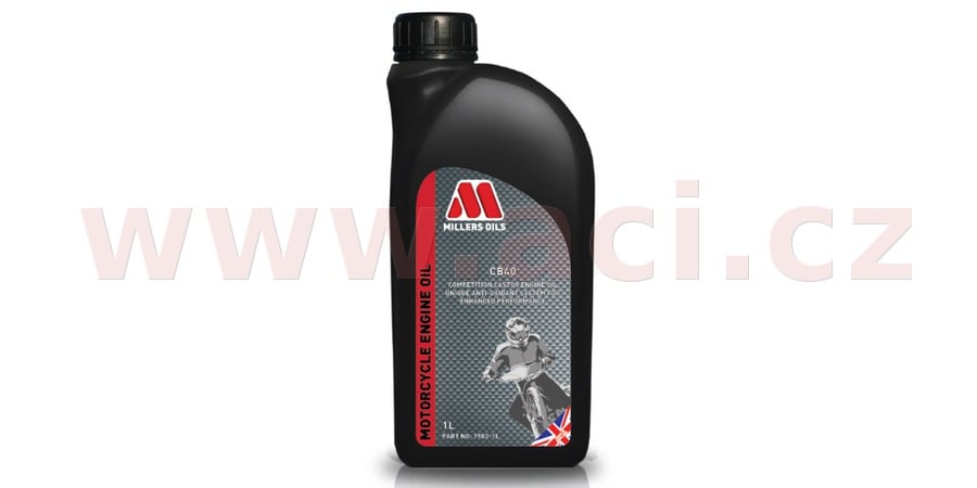 Obrázek produktu MILLERS OILS CB 40, ricínový olej pro 4T motory SAE 40, 1 l 79831