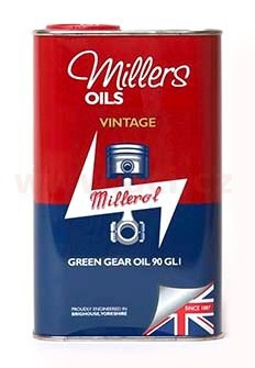 Obrázek produktu MILLERS OILS Green Gear Oil 90 GL1 - převodový minerální olej bez vysokotlakých aditiv 1 l 50071