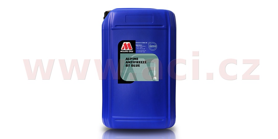 Obrázek produktu MILLERS OILS Alpine Antifreeze BT - Blue - nemrznoucí kapalina s antikorozními účinky na bázi ethylen glykolu 20l 53597