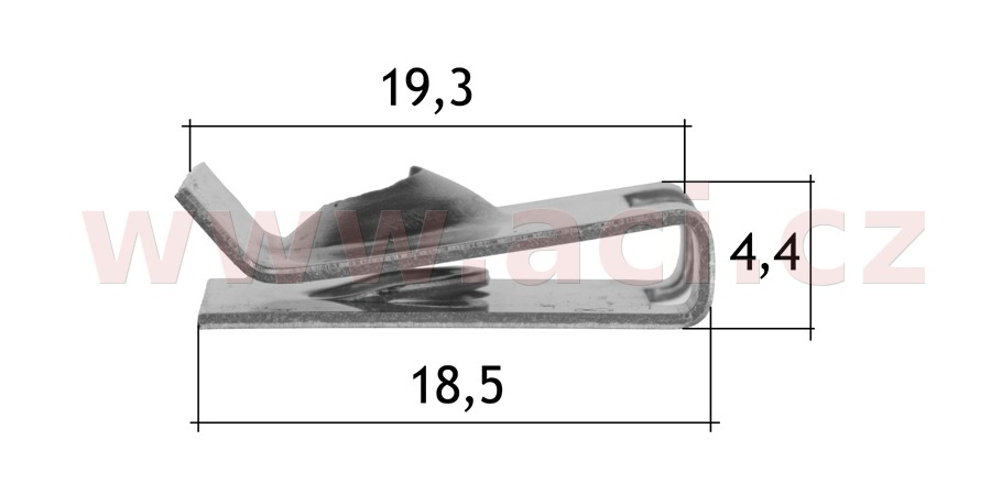 Obrázek produktu kovová příchytka (sada 10 ks) 57222T