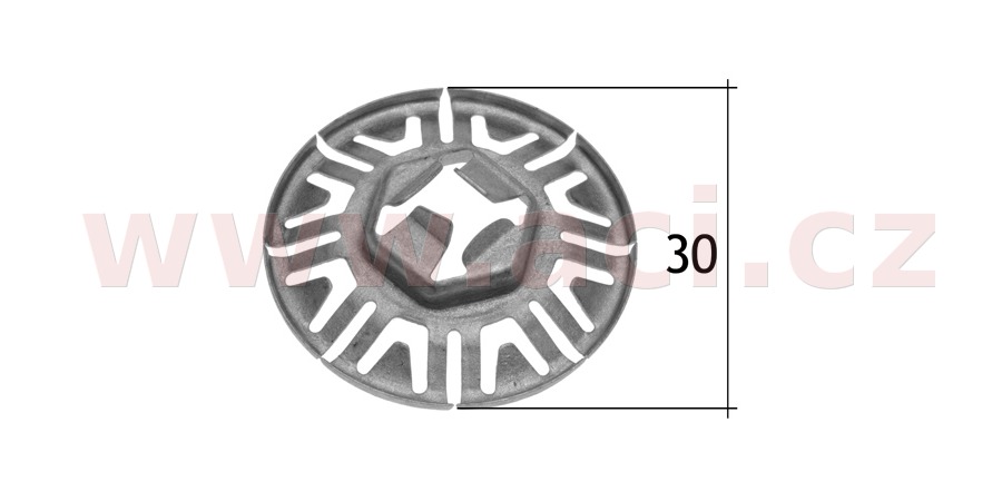 Obrázek produktu kovová příchytka (sada 10 ks) 58157T