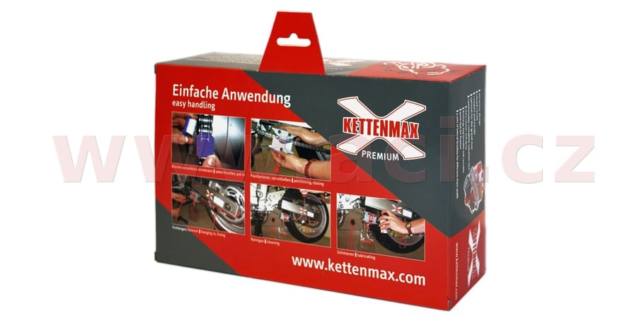 Obrázek produktu KETTENMAX PREMIUM - pračka na motocyklové řetězy (kompletní sada vč. čističe a konzervantu řetězů) KMP-KD-002-NEU