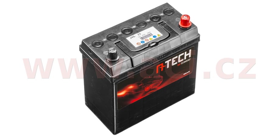 Obrázek produktu 45Ah baterie, 340A, pravá A-TECH 238x129x225 (úzké póly) 54523