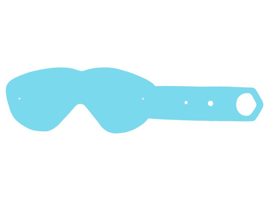Obrázek produktu strhávací slídy plexi pro brýle SPY řady ALLOY/TARGA, Q-TECH (50 vrstev v balení, čiré) Spy 50ks