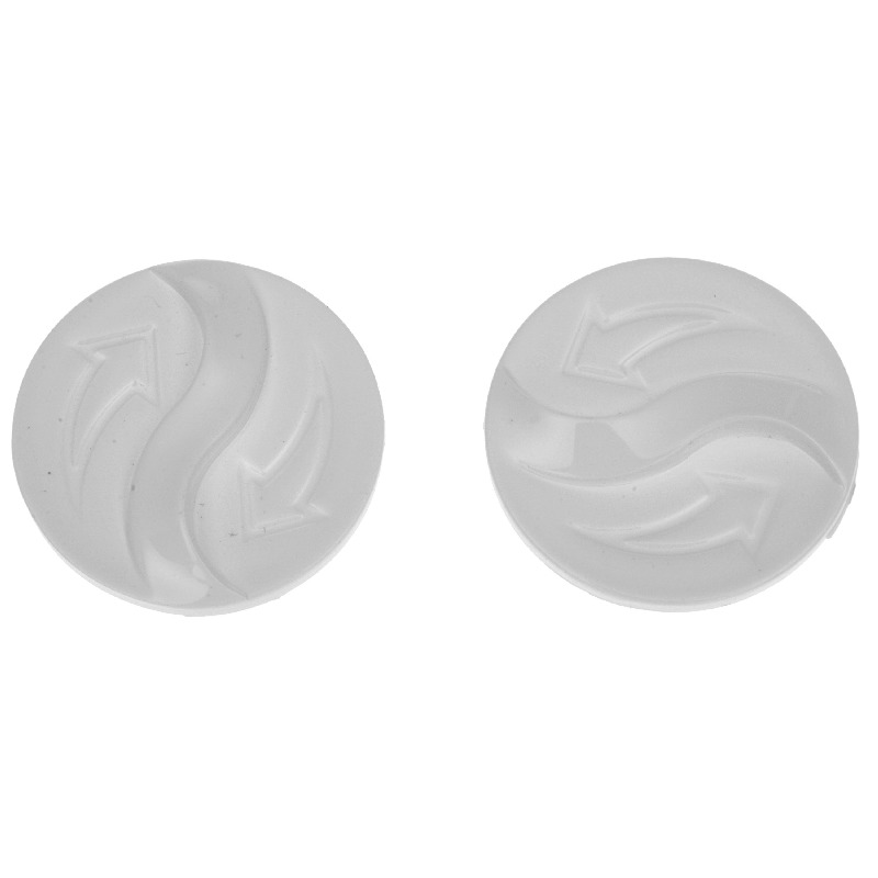 Obrázek produktu víčka plexi pro přilby EVO, CASSIDA - ČR (bílé, pár) VISOR CAPS EVO WHITE
