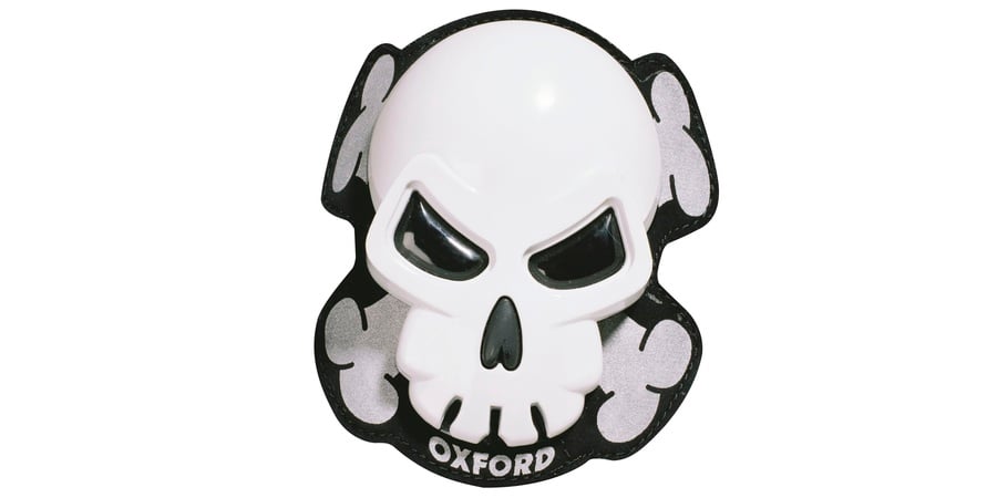 Obrázek produktu Kolenní návleky OXFORD Skull Knee Sliders White OX682
