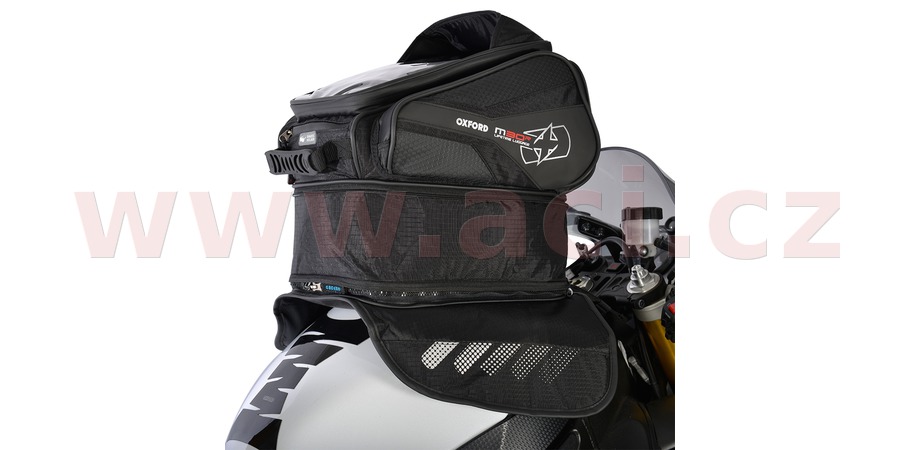 Obrázek produktu tankbag na motocykl M30R, OXFORD (černý, s magnetickou základnou, objem 30 l) OL245