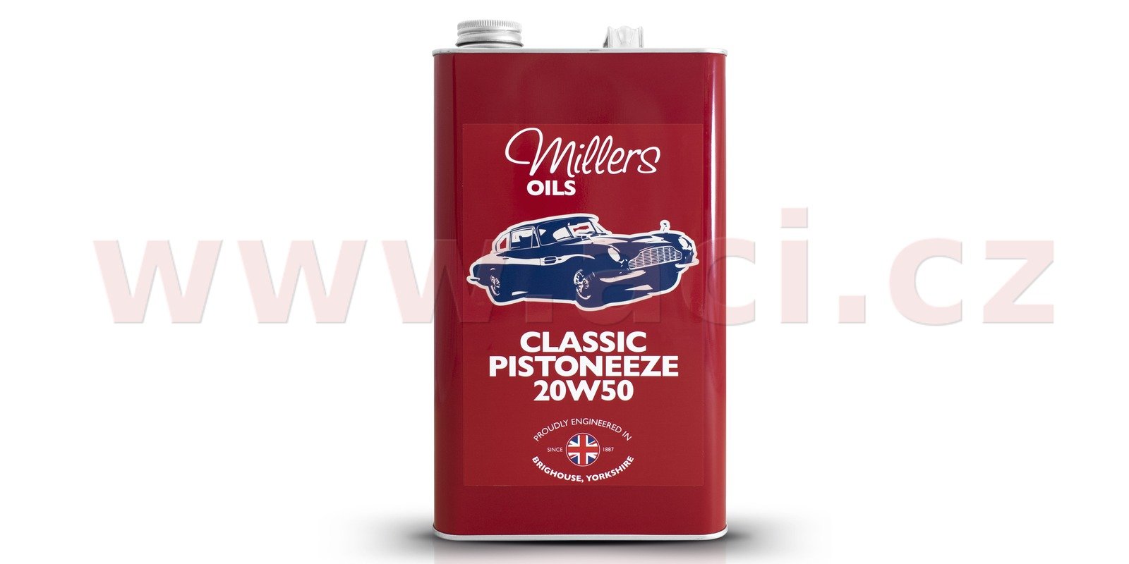 Obrázek produktu MILLERS OILS Classic Pistoneeze 20W50, motorový minerální olej (v plechovém retro obalu) 5 l 79135
