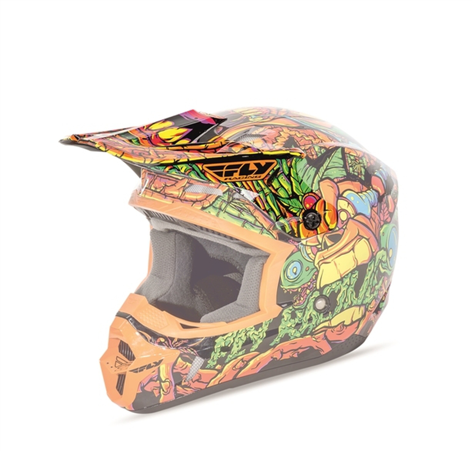 Obrázek produktu kšilt na přilbu FLY Kinetic Jungle - FLY RACING - USA (oranžová/zelená) 73-4756
