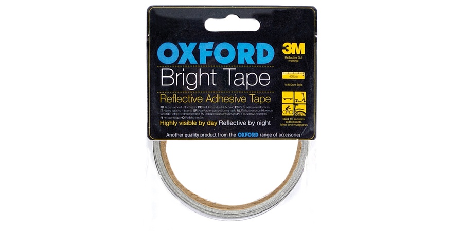 Obrázek produktu reflexní samolepící páska Bright Tape, OXFORD (šedá reflexní, délka 4,5 m, šířka 10 mm) RE111