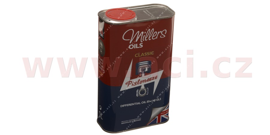 Obrázek produktu MILLERS OILS Classic Pistoneeze Differential Oil EP 85W-140 GL5 - hypoidní minerální olej (v plechovém retro obalu) 1 l 79301