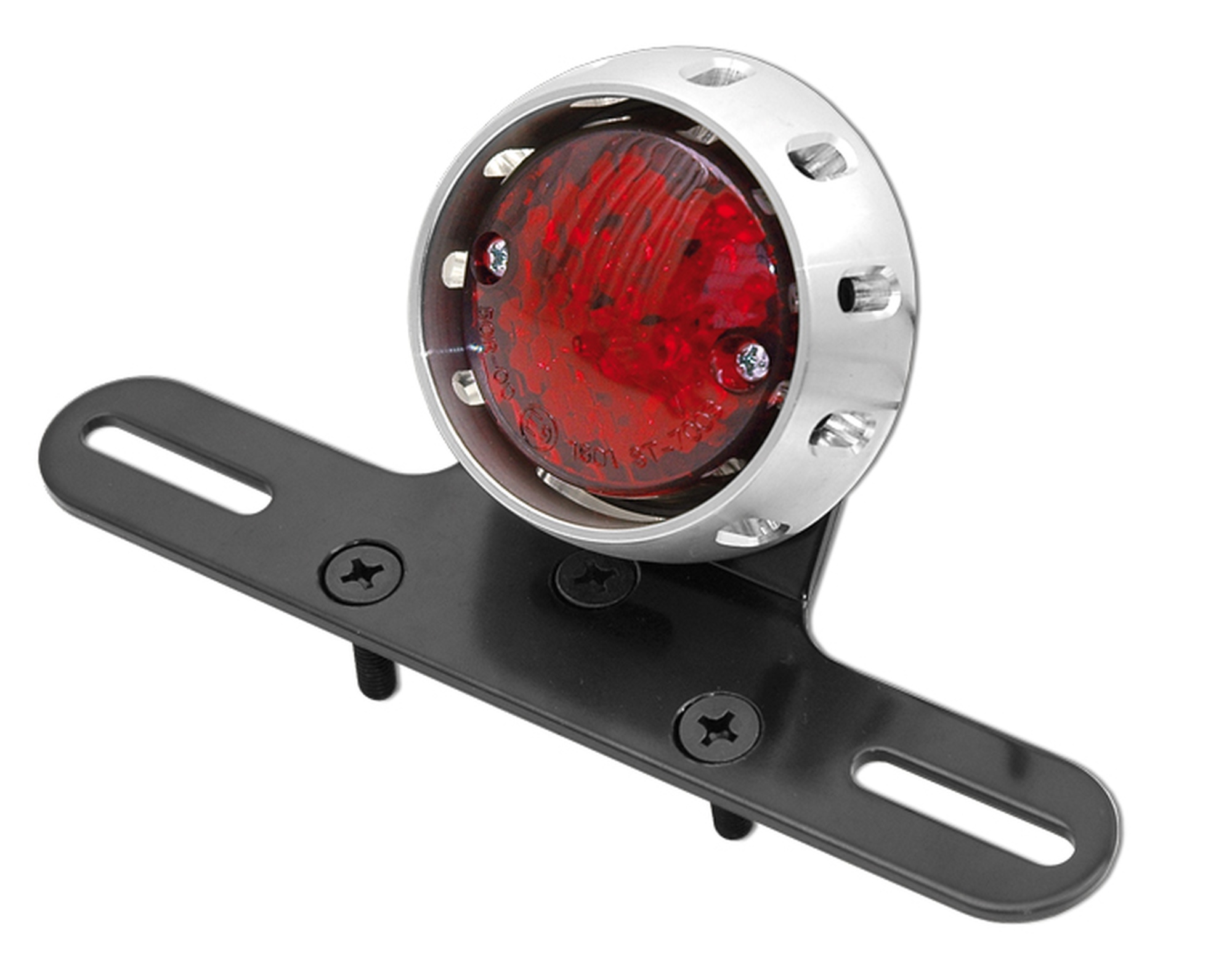 Obrázek produktu zadní světlo LED s osvětlením a držákem RZ (průměr sklíčka 56 mm, celkem 72 mm) 13878