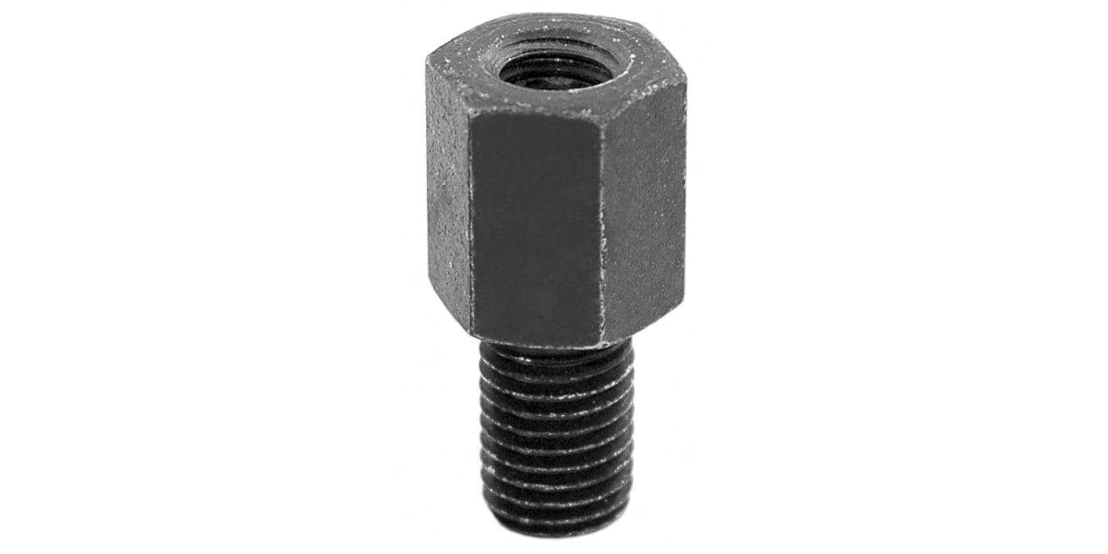 Obrázek produktu redukce závitu zp. zrcátka (vnitřní závit M10 levý / vnější závit M10 pravý) (černá) RT9