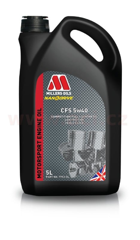 Obrázek produktu MILLERS OILS CFS 5W40, plně syntetický, triesterová technologie, 5 l 79535