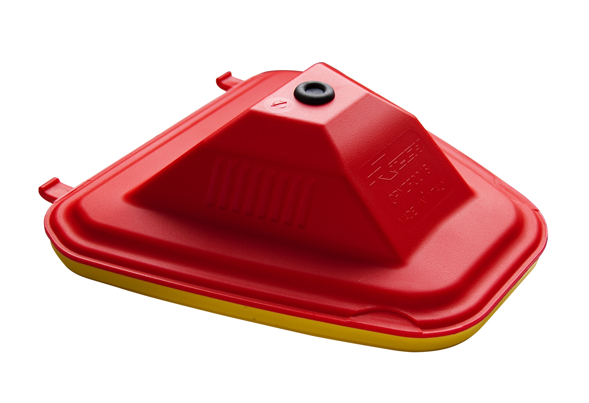 Obrázek produktu vrchní kryt vzduchového filtru Yamaha, RTECH (červeno-žlutý) R-CPYZF0018BL