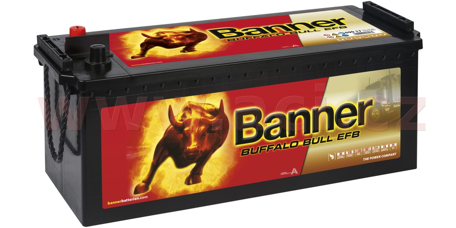 Obrázek produktu 190Ah baterie, 1050A, levá BANNER Buffalo Bull EFB 514x223x195(220) EFB69017