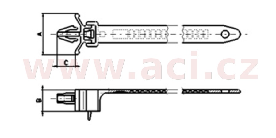 Obrázek produktu příchytka na kabely, Tourmax (sada 10 ks) RVT-CS01