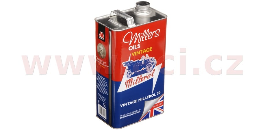 Obrázek produktu MILLERS OILS Vintage Millerol 30, jednorozsahový olej bez čistidel a rozpouštěděl, 5 l 79055