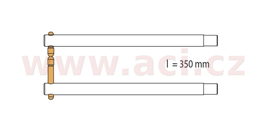 Obrázek produktu ramena pro bodovací kleště s krytkou PORTASPOT, délka 350 mm (2 ks) 047914