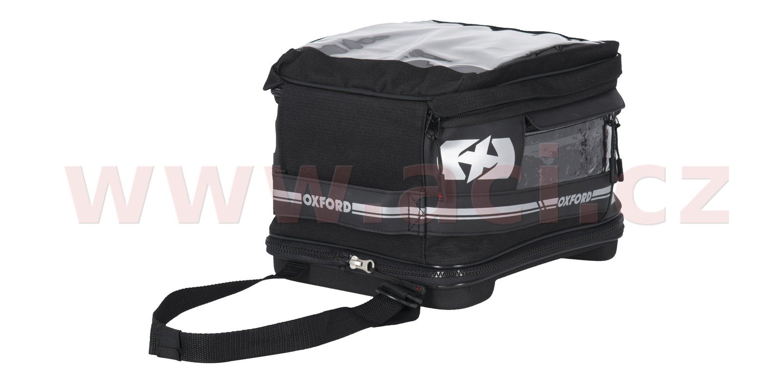 Obrázek produktu tankbag na motocykl F1 QR, OXFORD (černý, s rychloupínacím systémem na víčka nádrže, objem 18 l) OL449