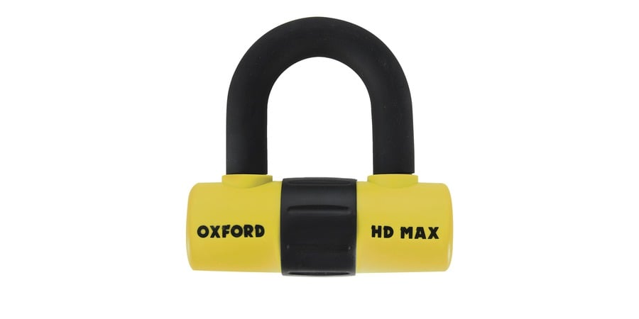 Obrázek produktu zámek U profil HD Max, OXFORD (žlutý/černý, průměr čepu 14 mm) LK311