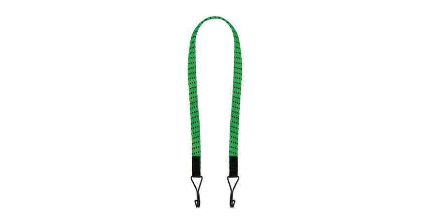 Obrázek produktu gumicuk Twin Wire "pavouk" plochý délka/šířka popruhu 600/16 mm se zakončeními pomocí drátových háků, OXFORD (zelený) OX717