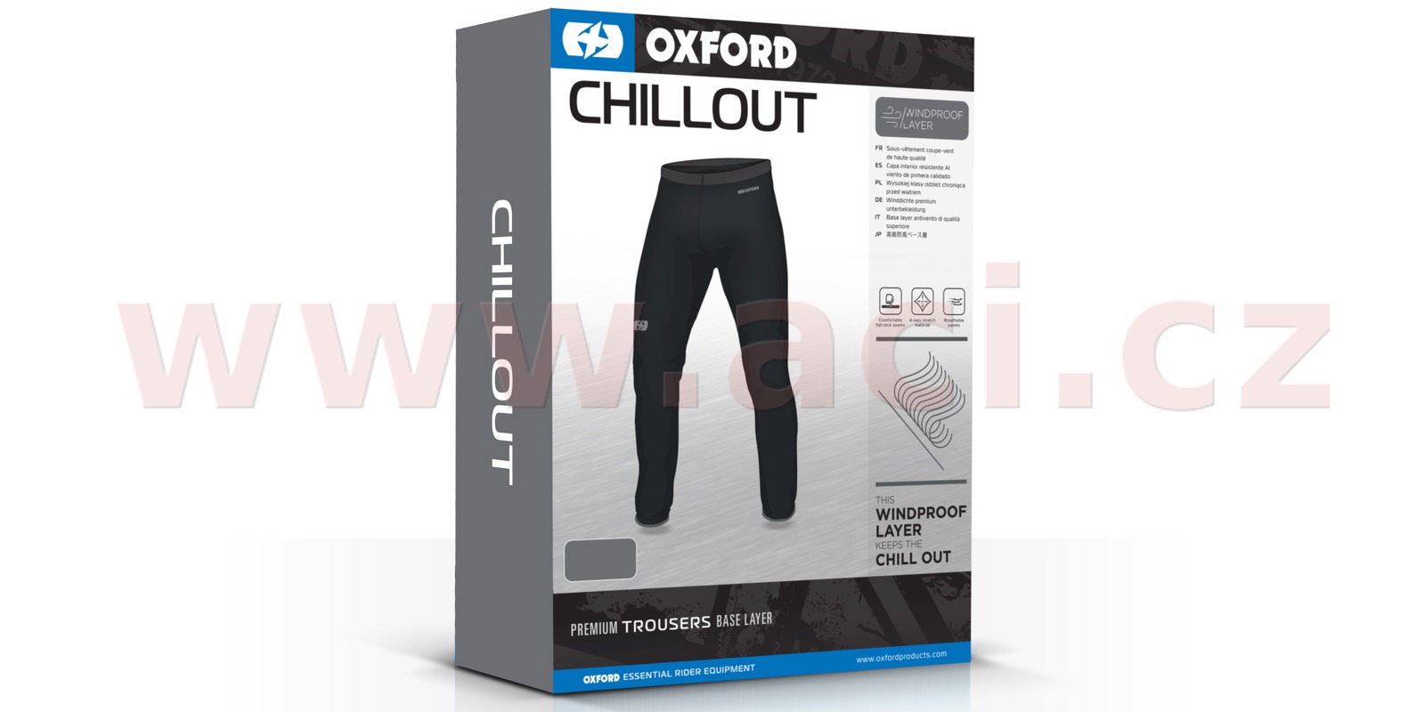 Obrázek produktu termoprádlo spodky Chillout Windproof, OXFORD (černé)