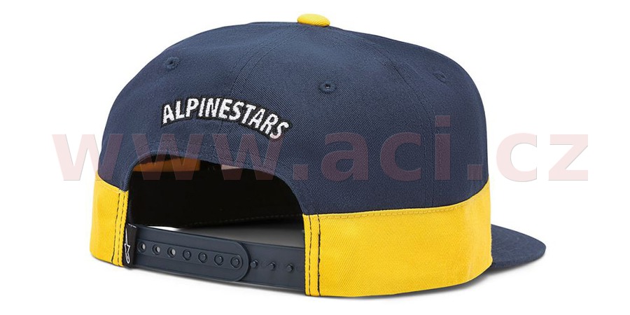 Obrázek produktu kšiltovka FASTER HAT, ALPINESTARS (bílá/tmavě modrá/zlatá) 1139-81530-2759-OS