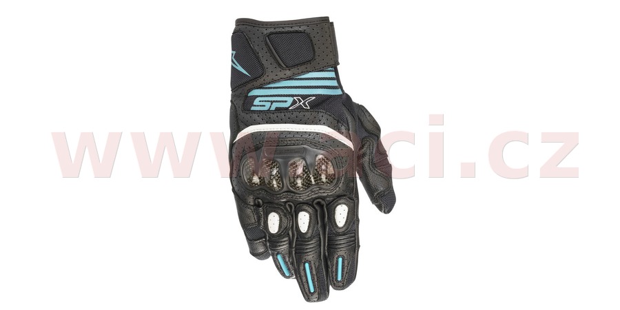 Obrázek produktu rukavice STELLA SP X AIR CARBON V2, ALPINESTARS (černá/tyrkysová, vel. XS) 3517319-1170