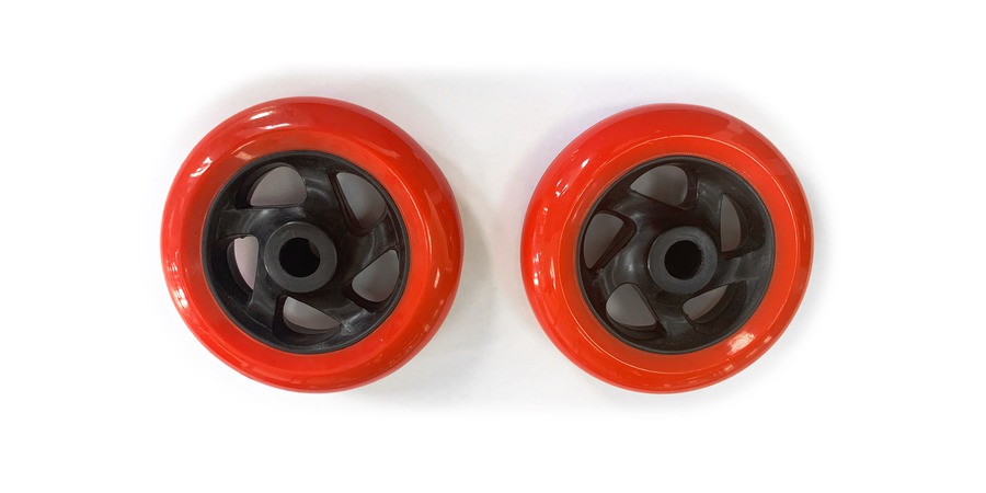 Obrázek produktu náhradní kolečko pro stojan na motocykl, Q-TECH (černo-červené) W05