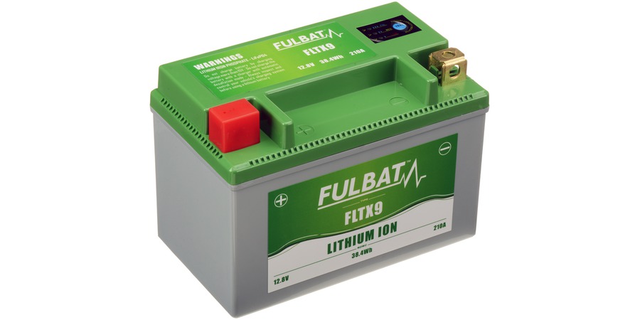 lithiová baterie  LiFePO4  YTX9-BS FULBAT  12V, 3Ah, 210A, hmotnost 0,61 kg, 150x87x105 SYM HD 200 EU / EVO / ie 2010-2012-1