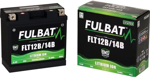Obrázek produktu lithiová baterie  LiFePO4 YT12B-BS, YT14B-BS FULBAT  12V, 6Ah, 360A, hmotnost 0,82 kg, 150x69x130 560508